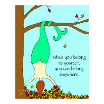 Autumn Mermaid "When You Belong To Yourself..." posters by Victoreeah Autumn Mermaid "When You Belong To Yourself..." posters