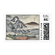 Autumn moon over Ishiyama by Katsukawa, Shunsen Postage