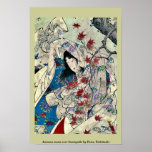 Autumn moon over Sumiyoshi by Taiso, Yoshitoshi Posters