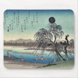 Autumn moon over Tama River by Ando, Hiroshige Mousepads