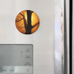 Autumn Moon Shining Through the Tree Fridge Magnets
