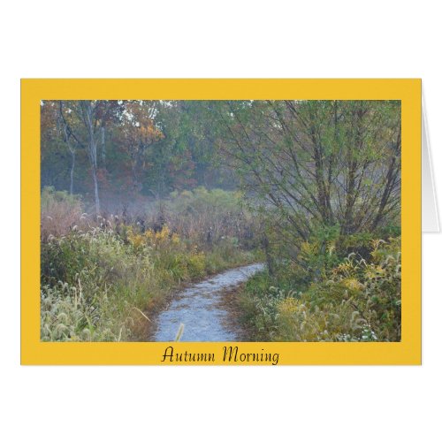 Autumn Morning card
