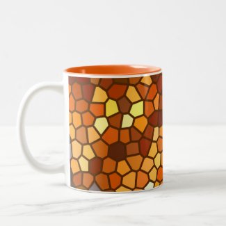 Autumn Mosaic Abstract Coffee Mug