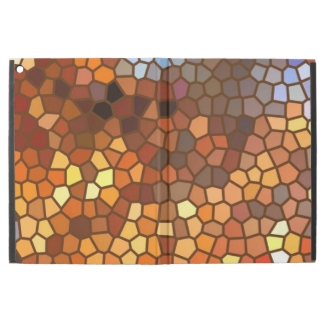 Autumn Mosaic Abstract Orange Brown iPad Pro Case