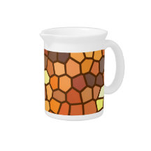 Autumn Mosaic Abstract Pitcher
