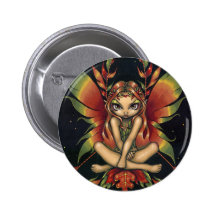 "Autumn Night Fairy" Button