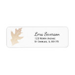 Autumn Oak Leaf Return Address Label