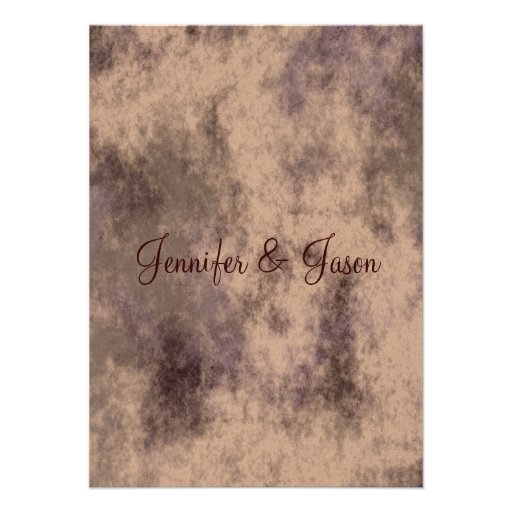 Autumn Oak Tree Silhouette Fall Wedding Invitation