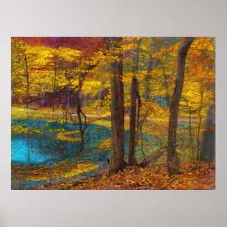 Autumn oasis print