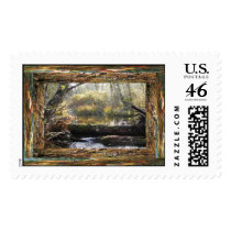 Autumn On The Creek postage by aurorawind Autumn On The Creek postage