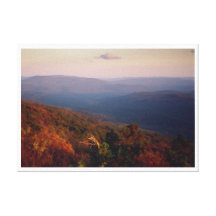 Autumn on Winding Stair Mountain Stretched Canvas Print