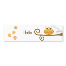 Autumn Owl Bumper Stickers