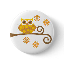 Autumn Owl Pin