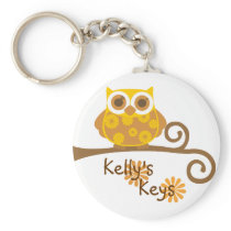 Autumn Owl Keychain