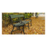 Autumn park customized photo card