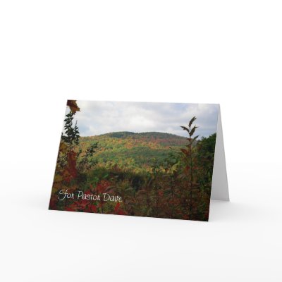 Autumn Pastor Appreciation Card by dustytoes