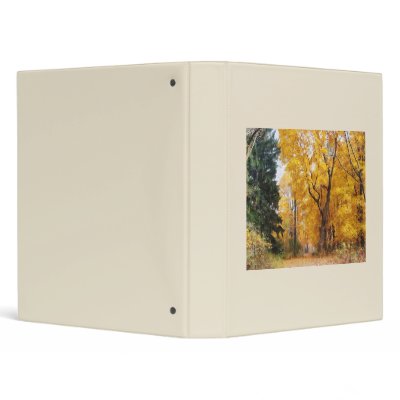 Autumn Path 3 Ring Binders by SusanSavad