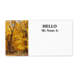 Autumn Path Shipping Label
