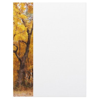Autumn Path Letterhead Template by SusanSavad