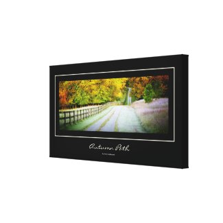 Autumn Path Wrapped Canvas