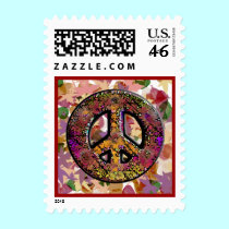 Autumn Peace Sign stamps