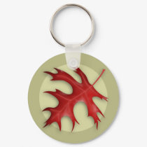 Autumn Pin Oak Leaf Keychain