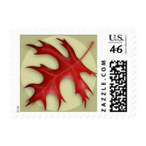 Autumn Pin Oak Leaf Postage stamps