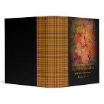 Autumn Pleasures Leaves 3 Ring Binders