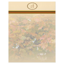 Autumn Pleasures Leaves letterhead