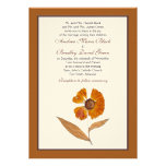 Autumn Pressed Flower Wedding Invitation