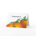 Autumn Pumpkin Customizable Card card