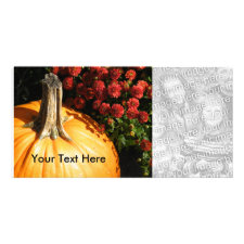 Autumn Pumpkin Photo Cards photocard