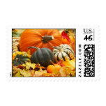 Autumn Pumpkins & Leaves postage