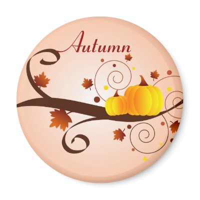Autumn pumpkins - Magnet by cycreation