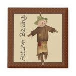 Autumn Pumpkins · Scarecrow Magnet