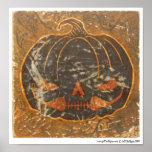 Autumn Pumpkin's Smile Print