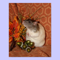 Autumn Rat Poster posters