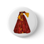 Autumn Red Gown Button