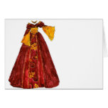Autumn Red Gown Card