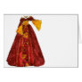 Autumn Red Gown Card