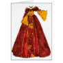 Autumn Red Gown Cards