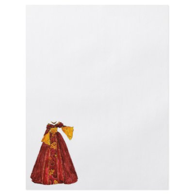 Autumn Red Gown Personalized Flyer by thedustyphoenix
