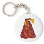 Autumn Red Gown Key Chains