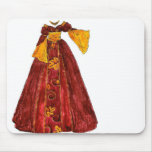 Autumn Red Gown Mouse Pads