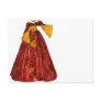 Autumn Red Gown Postcard