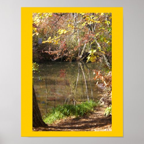 Autumn Reflection at the Creek print