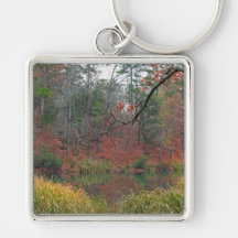 Autumn Reflection photo keychain