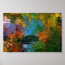 Autumn Reflections, Maine Posters