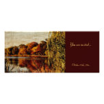 autumn reflections wedding invitation