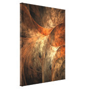 Autumn Riches Fractal Art Stretched Canvas Print